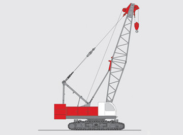 90 ton crawler crane QUY90