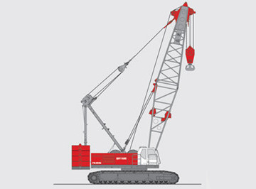 150 ton crawler crane QUY150C