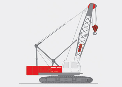 50 ton crawler crane QUY50C